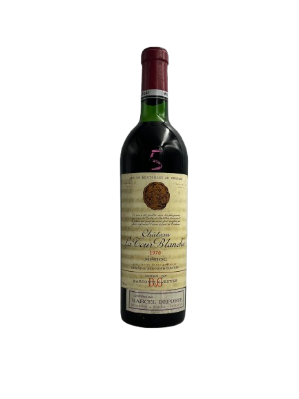 Chateau La Tour Blanche Rouge 1970 (Medoc - Bordeaux)