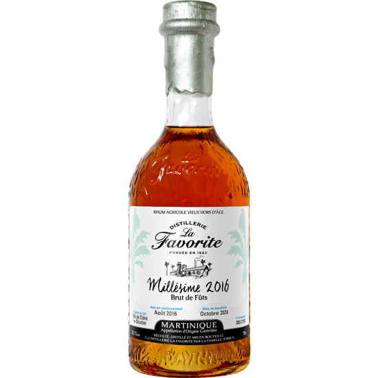 Rhum La Favorite 8 Ans Brut de Fut 2016 (Edition Limitee)