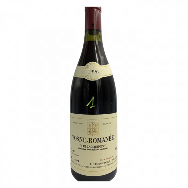 vosne-romanee-les-jacquines-rouge-1996-domaine-j-dissoncourt-lorraine-bourgogne