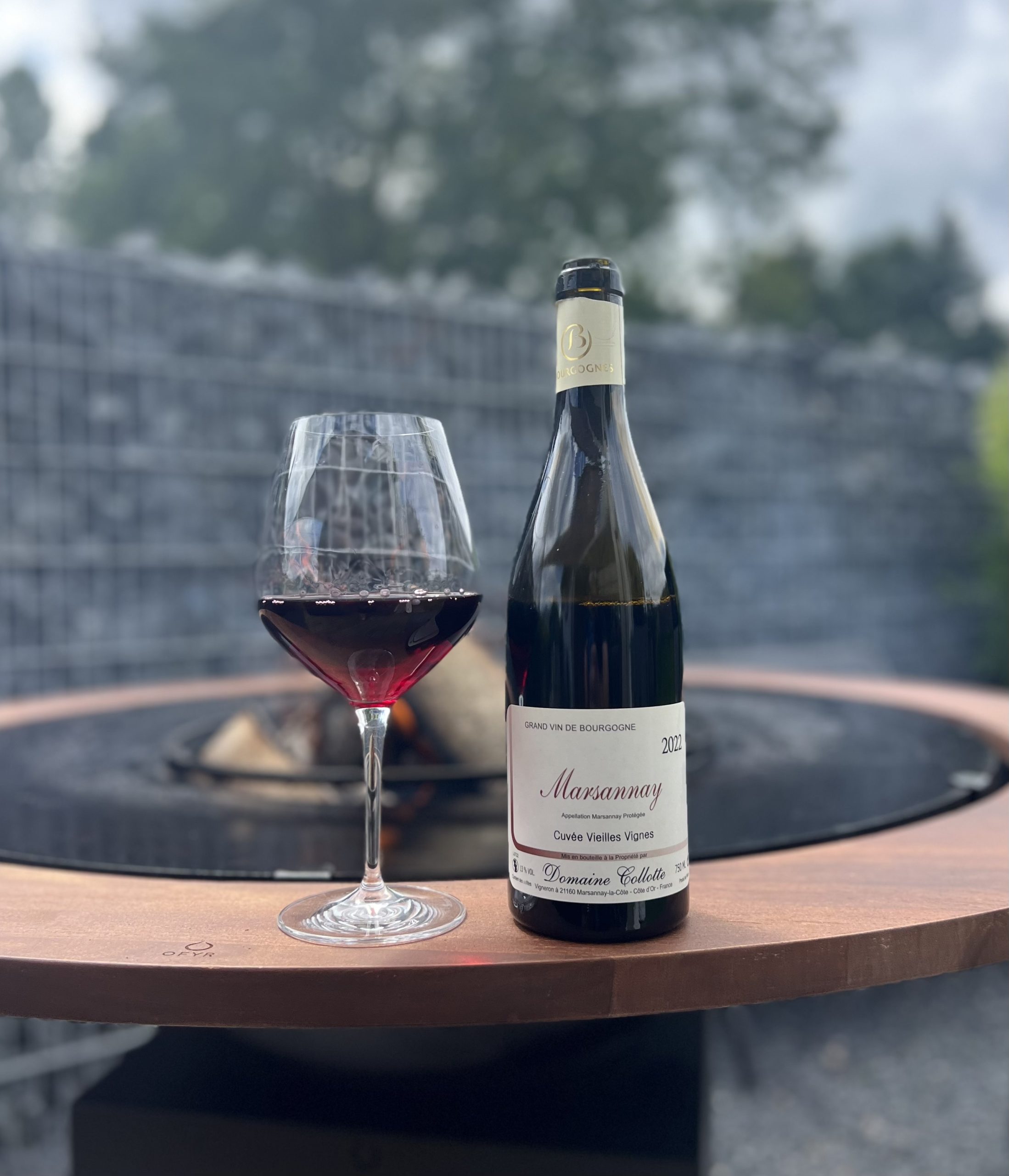 Magnifique découverte d'un Marsannay Vieilles Vignes rouge 2022 du Domaine Collotte. Chez Diogène