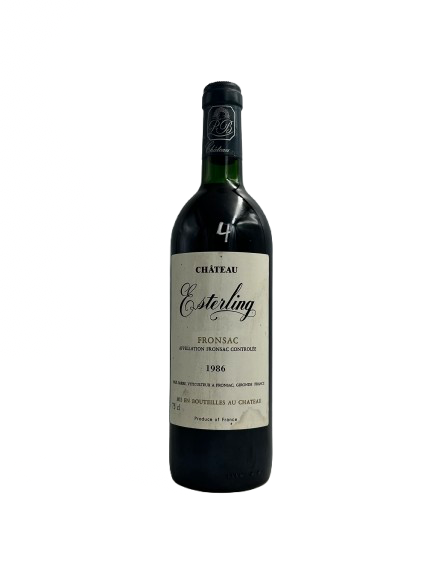 Chateau Esterling Rouge 1986 (Fronsac - Bordeaux)