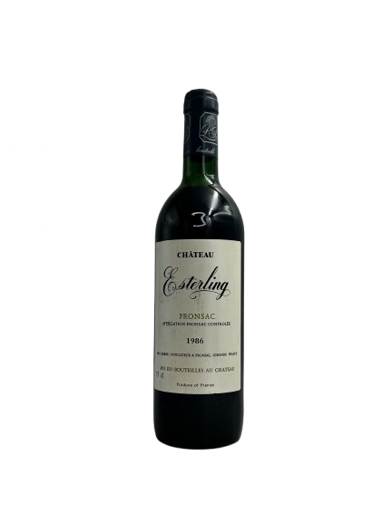 Chateau Esterling Rouge 1986 (Fronsac - Bordeaux)