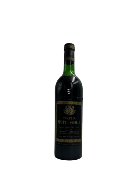 Chateau Trotte Vieille Rouge 1973 (Saint Emilion 1er cru Grand Cru Classe B - Bordeaux)