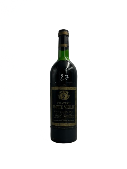 Chateau Trotte Vieille Rouge 1973 (Saint Emilion 1er cru Grand Cru Classe B - Bordeaux)