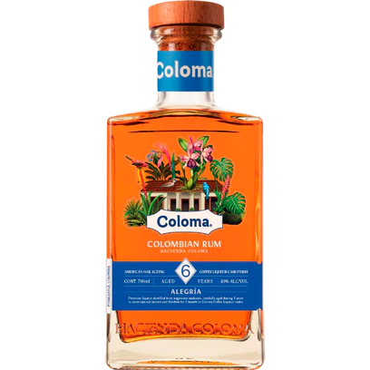 Rhum vieux - 6 ans - Vieilli en fûts de chêne américain - Finition en fûts de chêne ex-liqueur de café mokka